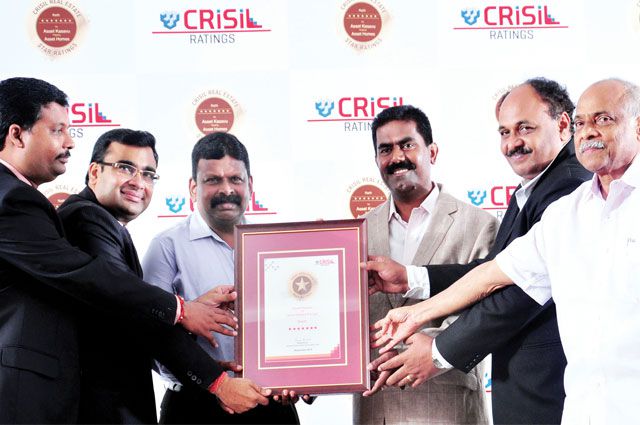 Asset Kasavu, wins CRISIL 7 Star, the highest rating in real estate in India.