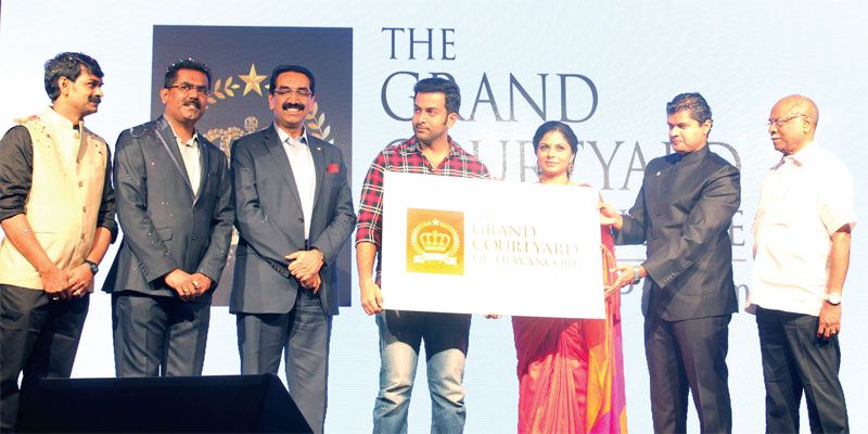 Logo publishing of ‘Grand Courtyard of Travancore’, the new limited edition sky villa project of Asset Homes at SUT Campus, Pattom, Trivandrum.
