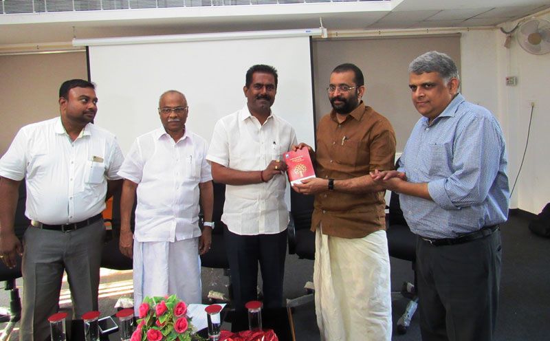 “A complete handbook on safety and security in multi-story apartments” launched by Shri. P Sreeramakrishnan, Hon’ble Speaker.