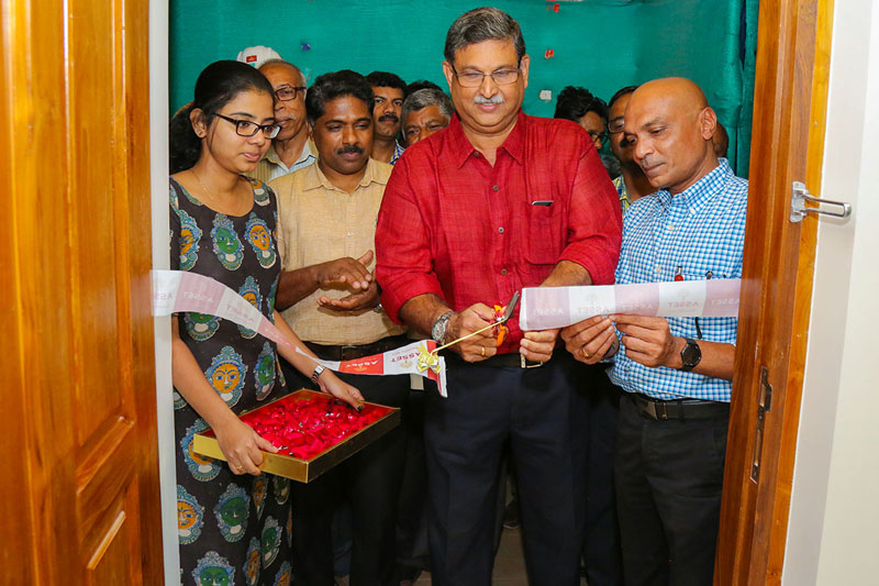 Mr. G Sankunni ( Land owner of Asset Gulmohar) inaugurates the sample apartment in Asset Gulmohar, Panniyankara, Kozhikode.