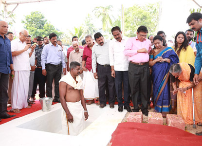 The foundation-stone laying ceremony of Asset Sovereign, 82nd residential project of Asset Homes at Statue Junction, Thiruvananthapuram.