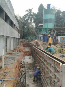 COMPOUND WALL- SHUTTERING WORK IN NORTH DIRECTION