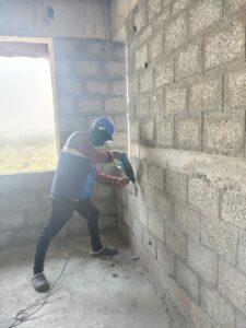 ELECTRICAL WALL CHASING WORK