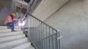 FIRE STAIR HANDRAIL FIXING WORKS