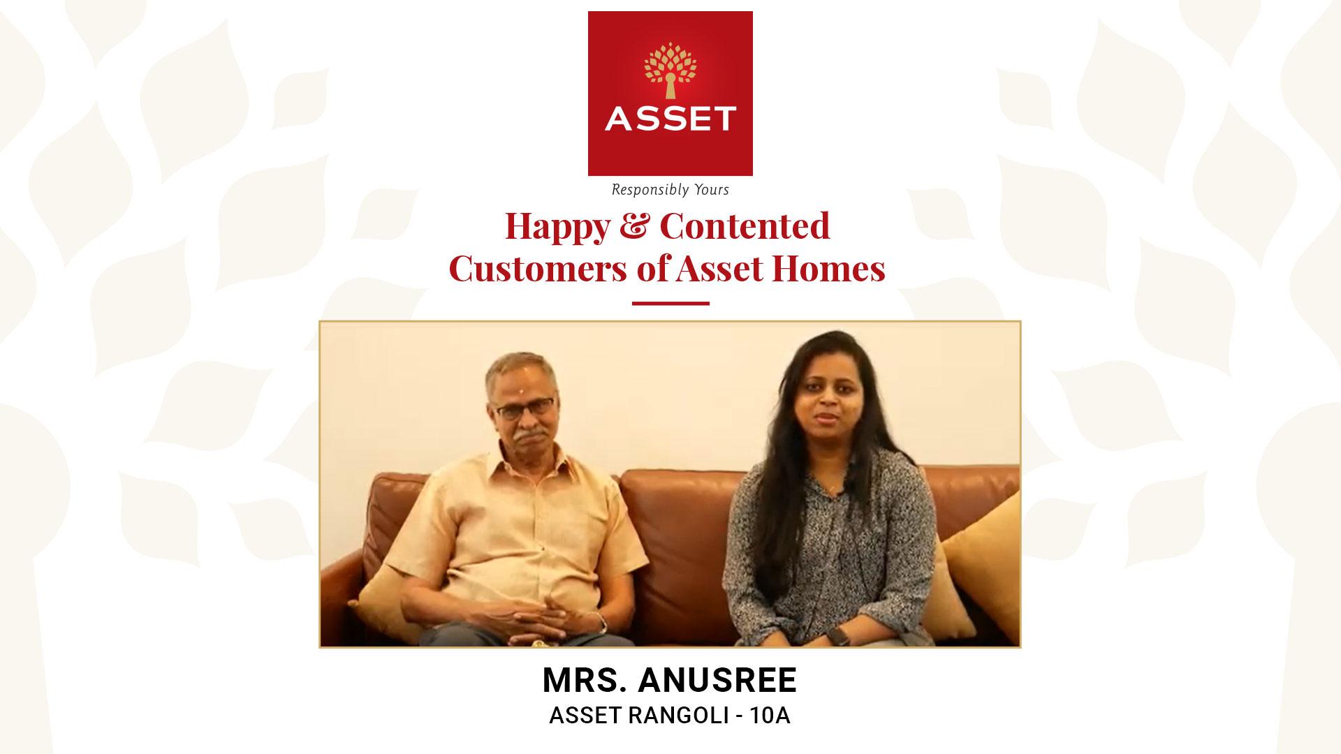 Mrs. Anusree, Asset Rangoli – 10A