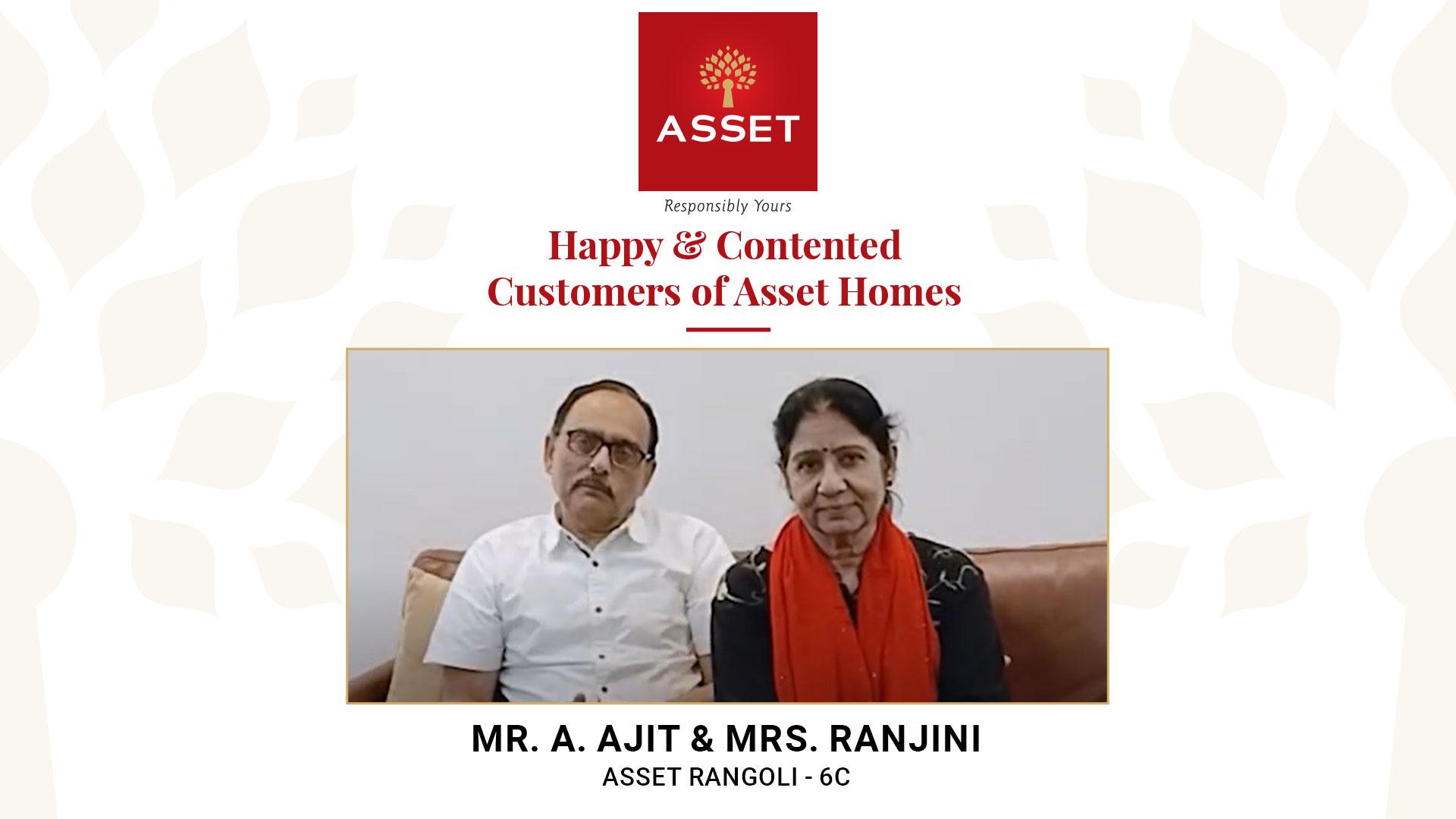 Mr. A. Ajit & Mrs. Ranjini, Asset Rangoli – 6C