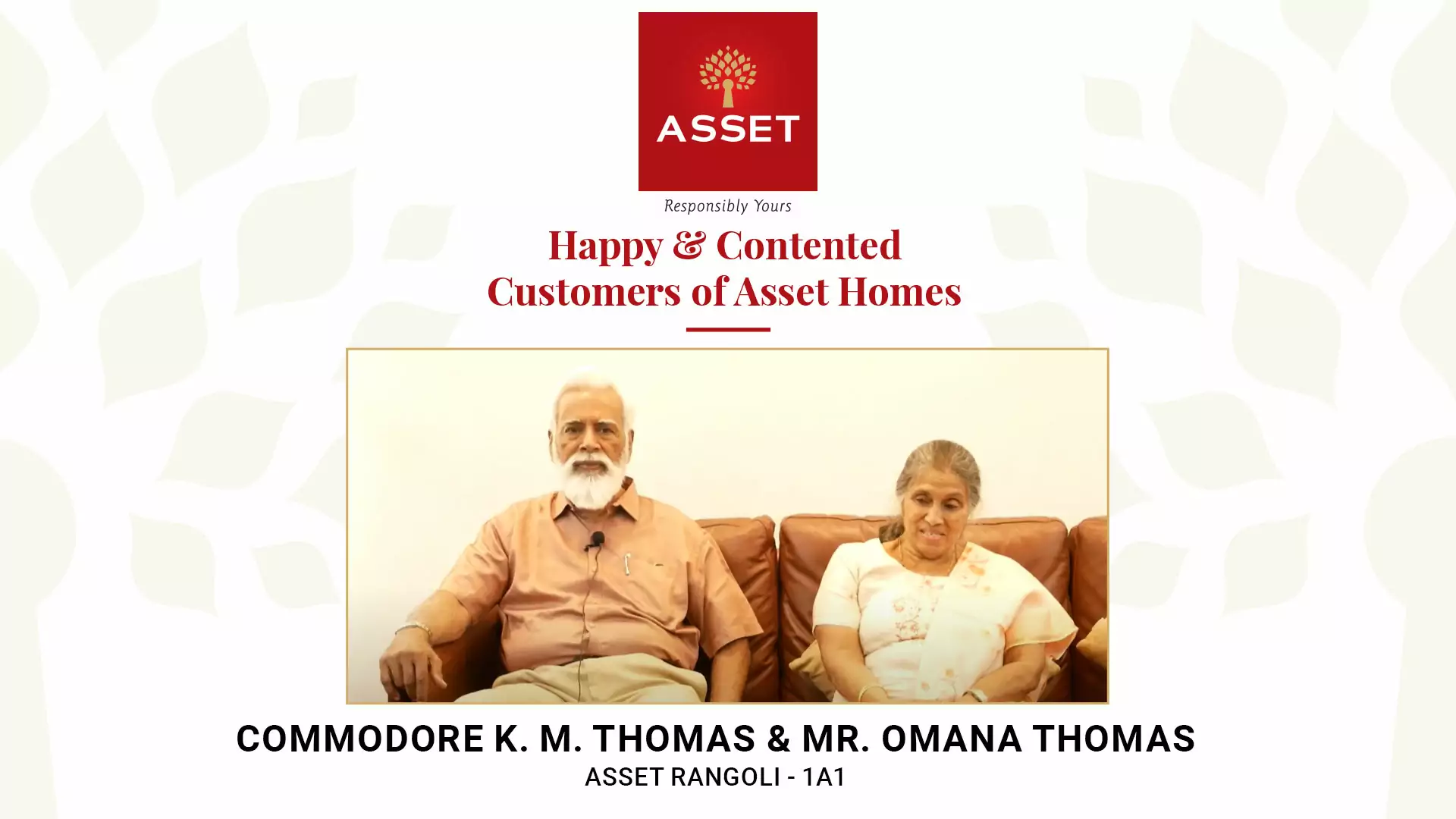 Commodore K. M. Thomas & Mr. Omana Thomas, Asset Rangoli – 1A1