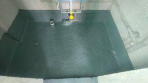 sample flat water proofing work is on progress