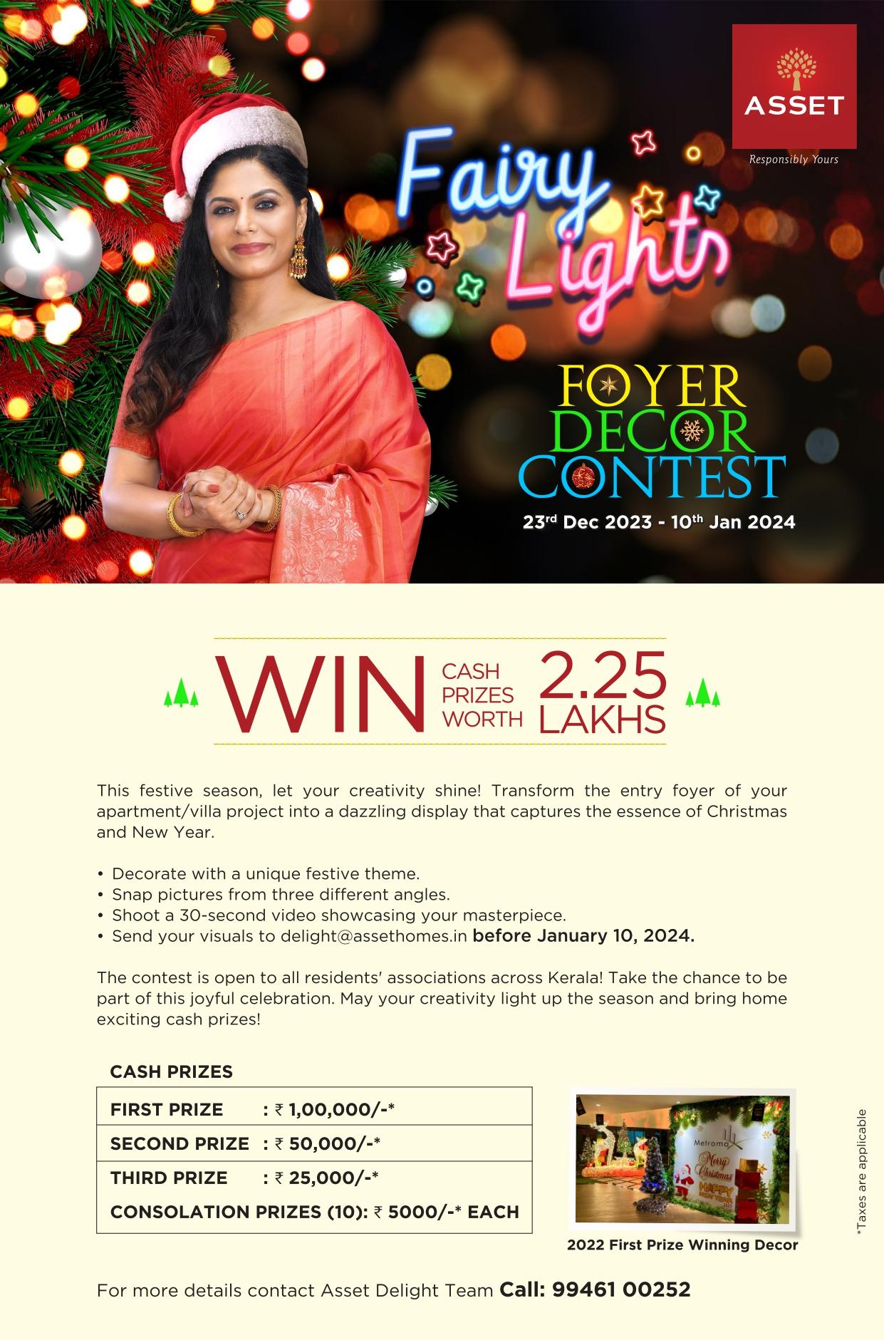 Winners Announced: Foyer Decor Contest 2023-2024, new