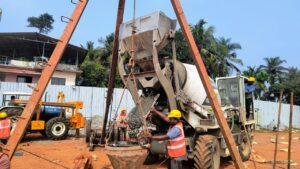 Pile No 132 Concreting completed