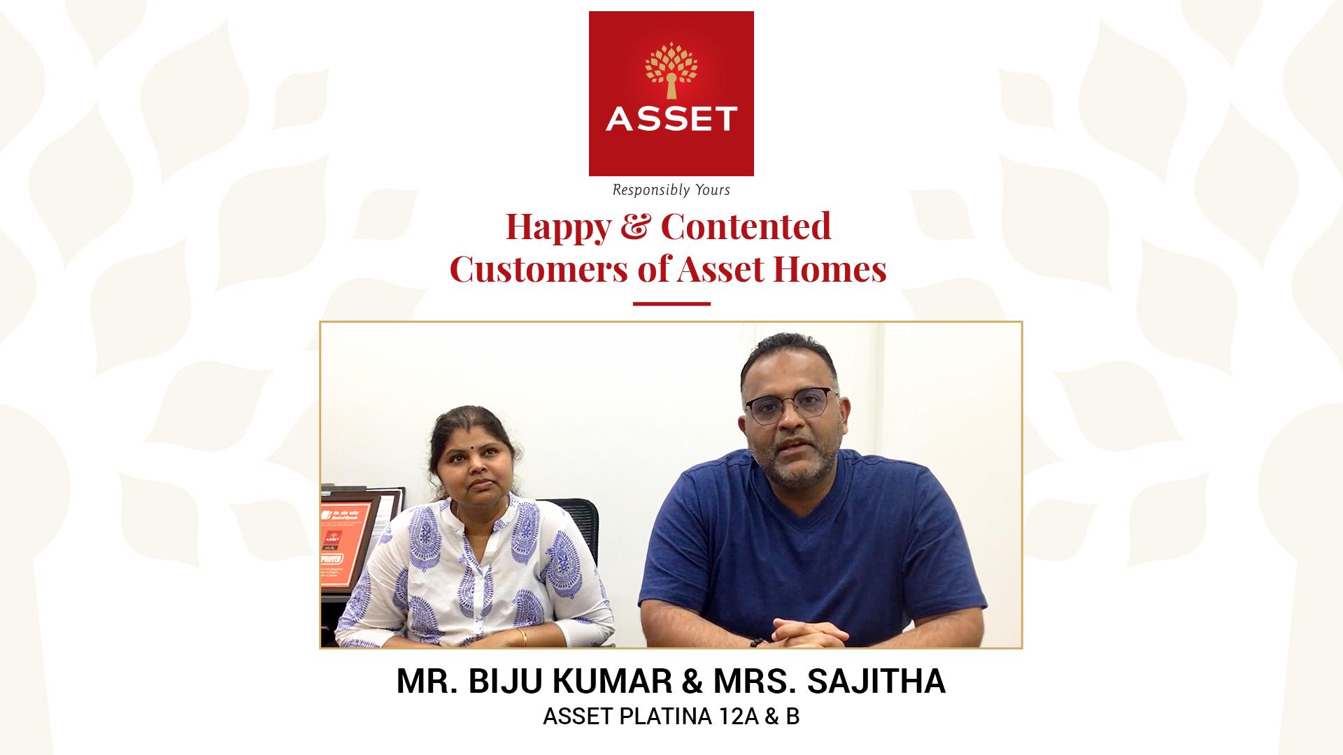Mr. Biju Kumar & Mrs. Sajitha – Platina 12A & B