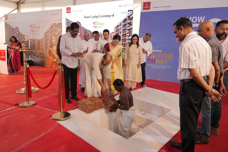 Serene Young At Heart by Asset Homes & Columbia Pacific Communities At Kochi – a New Era in Senior Living, Launched with Stone Laying Ceremony in Kochi